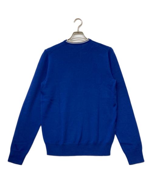 FRED PERRY（フレッドペリー）FRED PERRY (フレッドペリー) メリノウールニット ブルー サイズ:LS 未使用品の古着・服飾アイテム