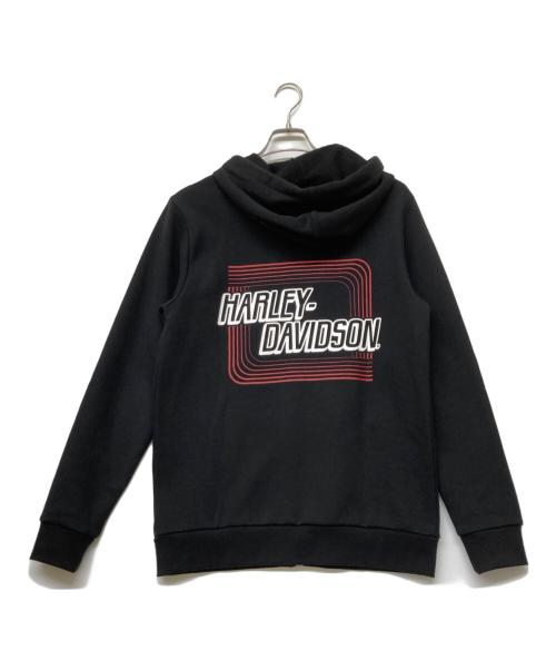 HARLEY-DAVIDSON（ハーレーダビッドソン）HARLEY-DAVIDSON (ハーレーダビッドソン) ジップパーカー ブラック サイズ:sizeSの古着・服飾アイテム