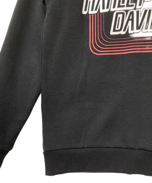 HARLEY-DAVIDSON（ハーレーダビッドソン）HARLEY-DAVIDSON (ハーレーダビッドソン) ジップパーカー ブラック サイズ:sizeSの古着・服飾アイテム