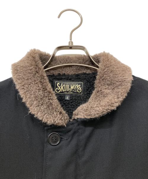 SKULL WORKS（スカルワークス）SKULL WORKS (スカルワークス) N-1 デッキジャケット ブラック×ホワイト サイズ:sizeSの古着・服飾アイテム