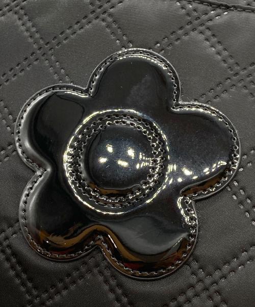 MARY QUANT（マリークヮント）MARY QUANT (マリークヮント) ピンソニックキルトデイジー 2WAYトート ブラックの古着・服飾アイテム