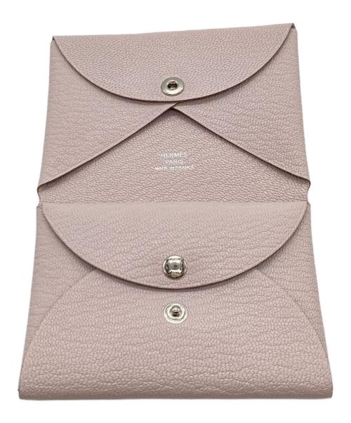 HERMES（エルメス）HERMES (エルメス) カルヴィ デュオカードケース グレーの古着・服飾アイテム