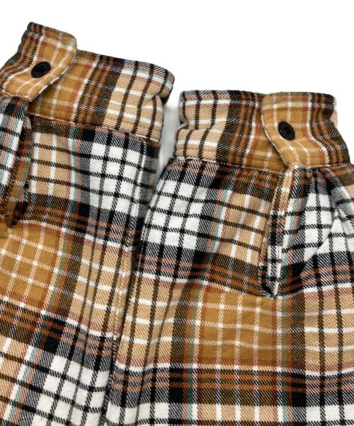 stussy（ステューシー）stussy (ステューシー) Quilted Lined Plaid Shirt(キルテッド　ラインド　プラッド　シャツ) ブラック×イエロー サイズ:サイズＬの古着・服飾アイテム