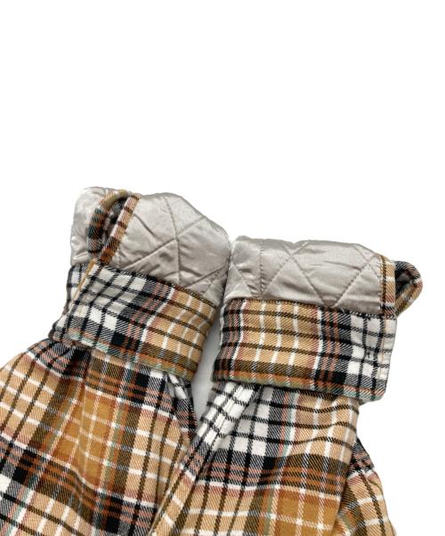 stussy（ステューシー）stussy (ステューシー) Quilted Lined Plaid Shirt(キルテッド　ラインド　プラッド　シャツ) ブラック×イエロー サイズ:サイズＬの古着・服飾アイテム