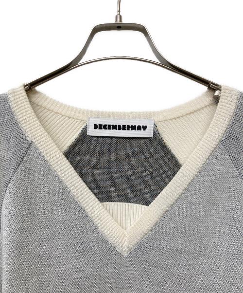 decembermay（ディセンバーメイ）DECEMBERMAY (ディセンバーメイ) ゴルフウェア(トップス) グレー サイズ:XLの古着・服飾アイテム