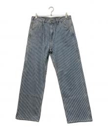 LEVI'S（リーバイス）の古着「568 STAY LOOSE CARPENTER(ゴーロクハチ　ステイ　ルーズ　カーペンター)」｜ブルー×ホワイト