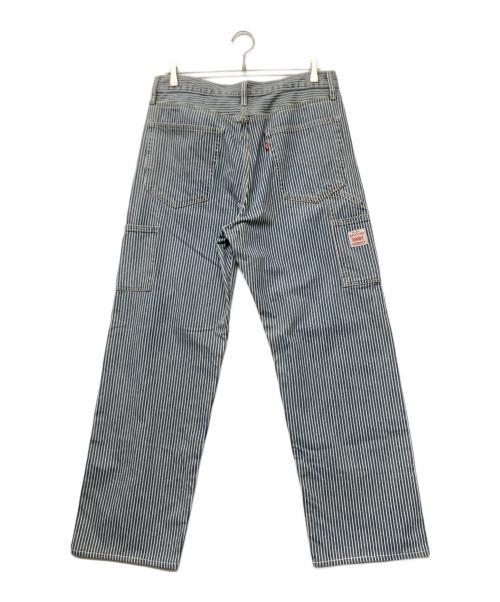 LEVI'S（リーバイス）LEVI'S (リーバイス) 568 STAY LOOSE CARPENTER(ゴーロクハチ　ステイ　ルーズ　カーペンター) ブルー×ホワイト サイズ: W32×L32の古着・服飾アイテム