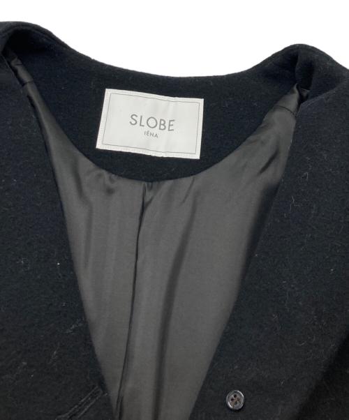 SLOBE IENA（スローブ イエナ）SLOBE IENA (スローブ イエナ) スイビダブルクロスサドルショルダーAラインコート ブラック サイズ:サイズMの古着・服飾アイテム