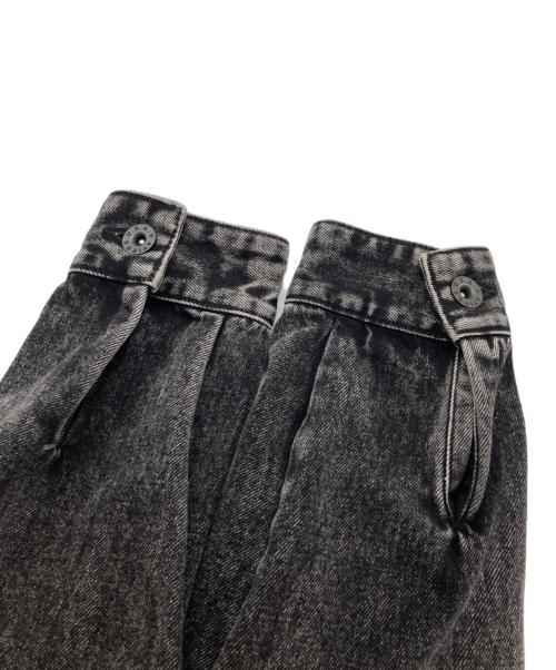 AVIREX（アヴィレックス）AVIREX (アヴィレックス) LEATHER PATCH DENIM JACKET(レザー パッチ デニム ジャケット) ブラック サイズ:SIZELの古着・服飾アイテム