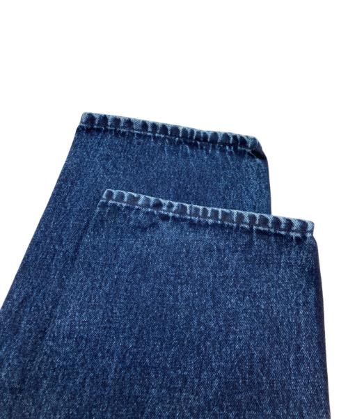 AVIREX（アヴィレックス）AVIREX (アヴィレックス) LEATHER PATCH DENIM PANTS(レザー パッチ デニム パンツ) インディゴ サイズ:SIZELの古着・服飾アイテム
