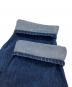 中古・古着 AVIREX (アヴィレックス) LEATHER PATCH DENIM PANTS(レザー パッチ デニム パンツ) インディゴ サイズ:SIZEL：15000円
