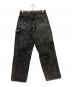 AVIREX (アヴィレックス) LEATHER PATCH DENIM PANTS(レザー パッチ デニム パンツ) ブラック サイズ:SIZEL：15000円