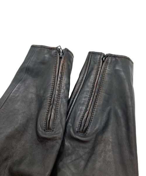 AVIREX（アヴィレックス）AVIREX (アヴィレックス) SHEEP SKIN STAND RIDERS JACKET(シープスキン スタンド ライダース ジャケット) ブラック サイズ:sizeXLの古着・服飾アイテム