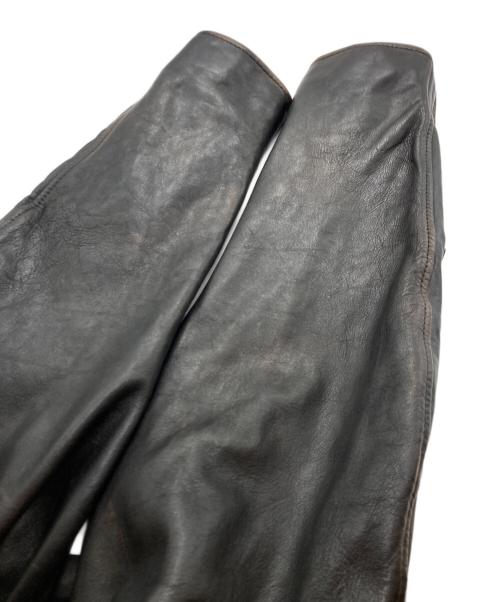 AVIREX（アヴィレックス）AVIREX (アヴィレックス) SHEEP SKIN STAND RIDERS JACKET(シープスキン スタンド ライダース ジャケット) ブラック サイズ:sizeXLの古着・服飾アイテム