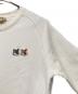 中古・古着 maison kitsune (メゾンキツネ) FOX PATCH クルーネックスウェット ホワイト サイズ:S：5000円