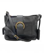 MACKINTOSH PHILOSOPHYマッキントッシュ フィロソフィー）の古着「フリンジレザーショルダーバッグ」｜ブラック