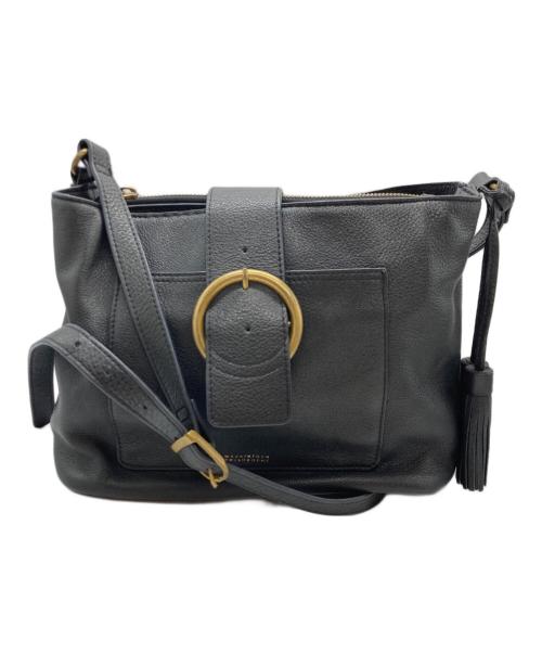 MACKINTOSH PHILOSOPHY（マッキントッシュ フィロソフィー）MACKINTOSH PHILOSOPHY (マッキントッシュ フィロソフィー) フリンジレザーショルダーバッグ ブラックの古着・服飾アイテム