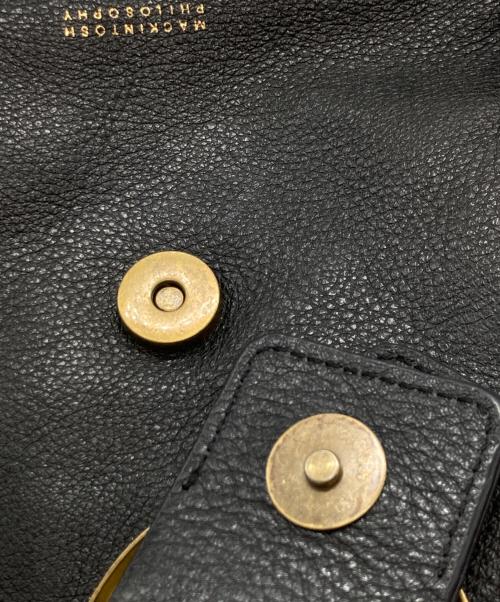 MACKINTOSH PHILOSOPHY（マッキントッシュ フィロソフィー）MACKINTOSH PHILOSOPHY (マッキントッシュ フィロソフィー) フリンジレザーショルダーバッグ ブラックの古着・服飾アイテム