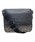 COACHコーチ）の古着「シグネチャースプリントマップバッグ」｜ベージュ×ネイビー