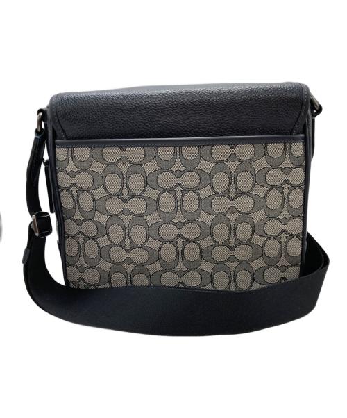 COACH（コーチ）COACH (コーチ) シグネチャースプリントマップバッグ ベージュ×ネイビーの古着・服飾アイテム