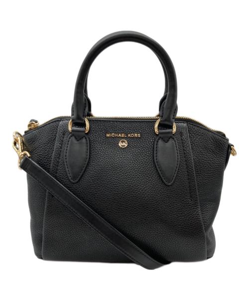 MICHAEL KORS（マイケルコース）MICHAEL KORS (マイケルコース) SIENNA サッチェルミディアム ブラックの古着・服飾アイテム