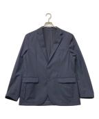 green label relaxingグリーンレーベルリラクシング）の古着「ウォッシャブル TWサージ ナロー ジャケット -ストレッチ・防シワ-」｜ネイビー