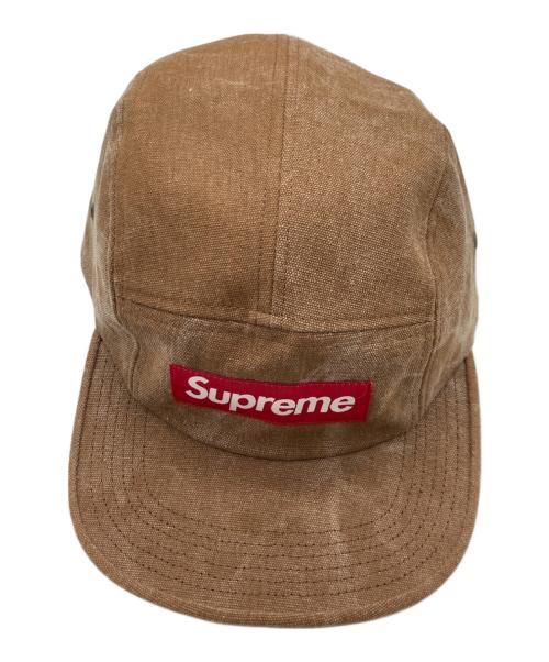 SUPREME（シュプリーム）SUPREME (シュプリーム) 15SS Stone Washed Canvas Camp Capイチゴーエスエス ストーン ウォッシュド キャンバス キャンプ キャップ ブラウンの古着・服飾アイテム