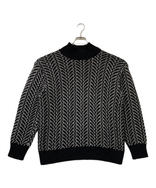 UNITED TOKYO（ユナイテッドトーキョー）UNITED TOKYO (ユナイテッドトーキョー) ハイネックニット ホワイト×ブラック サイズ:Sの古着・服飾アイテム
