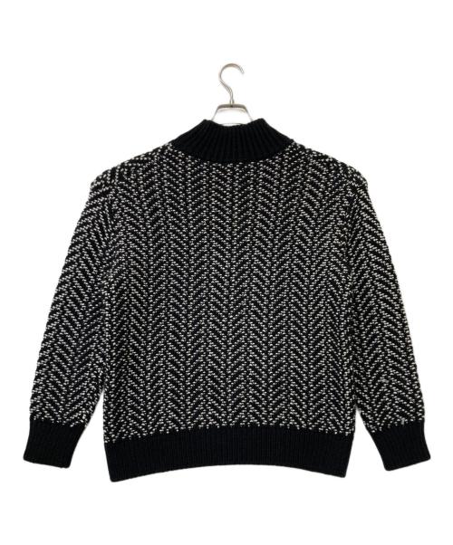 UNITED TOKYO（ユナイテッドトーキョー）UNITED TOKYO (ユナイテッドトーキョー) ハイネックニット ホワイト×ブラック サイズ:Sの古着・服飾アイテム