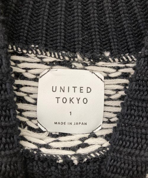 UNITED TOKYO（ユナイテッドトーキョー）UNITED TOKYO (ユナイテッドトーキョー) ハイネックニット ホワイト×ブラック サイズ:Sの古着・服飾アイテム