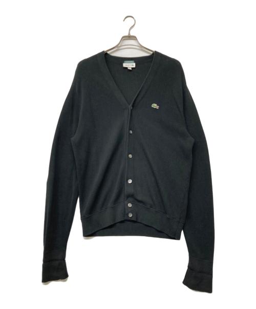LACOSTE（ラコステ）LACOSTE (ラコステ) 別注コットンカーディガン ブラック サイズ:sizeSの古着・服飾アイテム