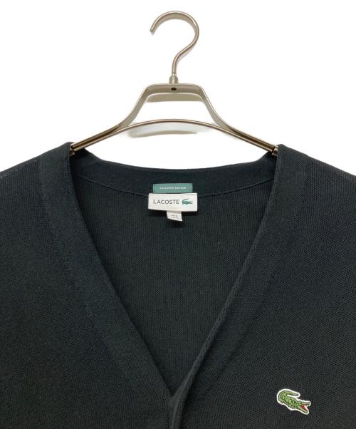 LACOSTE（ラコステ）LACOSTE (ラコステ) 別注コットンカーディガン ブラック サイズ:sizeSの古着・服飾アイテム