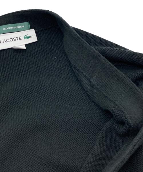 LACOSTE（ラコステ）LACOSTE (ラコステ) 別注コットンカーディガン ブラック サイズ:sizeSの古着・服飾アイテム
