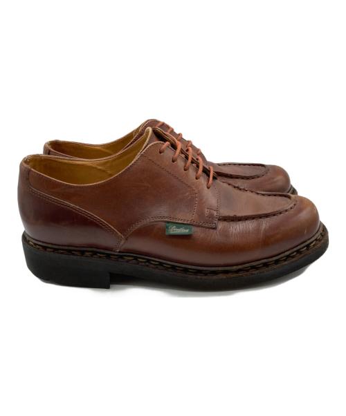PARABOOT（パラブーツ）PARABOOT (パラブーツ) CHAMBORD Uチップ レザーシューズ ブラウン サイズ:5　1/2Ｆの古着・服飾アイテム