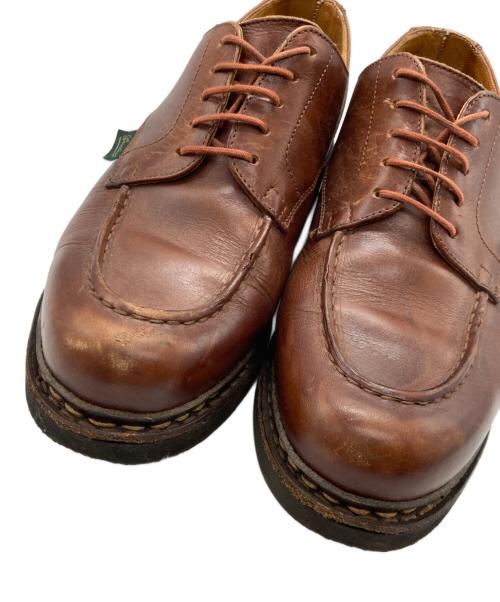 PARABOOT（パラブーツ）PARABOOT (パラブーツ) CHAMBORD Uチップ レザーシューズ ブラウン サイズ:5　1/2Ｆの古着・服飾アイテム