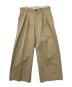 URU（ウル）の古着「2 TUCK WIDE PANTS(TYPE A)ツータック ワイド パンツ（タイプ エー）」｜ブラウン