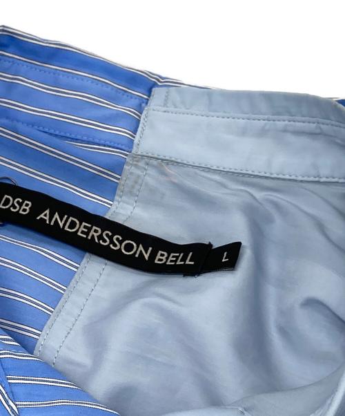 ANDERSSON BELL（アンダーソンベル）ANDERSSON BELL (アンダーソンベル) 26AW ASYMMETRIC LAYERED SHIRT(ニジュウロク エーダブリュー アシメトリック レイヤード シャツ) ブルー サイズ:SIZELの古着・服飾アイテム