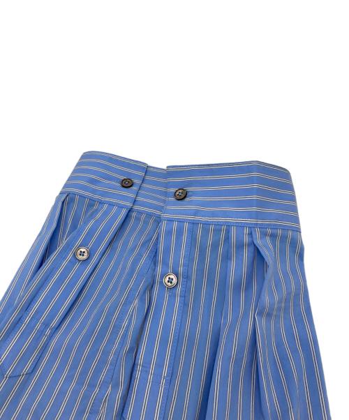 ANDERSSON BELL（アンダーソンベル）ANDERSSON BELL (アンダーソンベル) 26AW ASYMMETRIC LAYERED SHIRT(ニジュウロク エーダブリュー アシメトリック レイヤード シャツ) ブルー サイズ:SIZELの古着・服飾アイテム