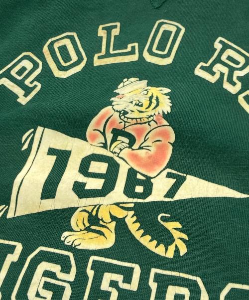 POLO RALPH LAUREN（ポロ・ラルフローレン）POLO RALPH LAUREN (ポロ・ラルフローレン) QRタグ LSCNM1-LONG SLEEVE KNIT(キューアールタグ エルエスシーエヌエムワン ロング スリーブ ニット) グリーン サイズ:SIZELの古着・服飾アイテム