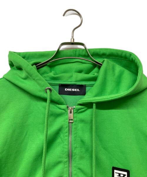 DIESEL（ディーゼル）DIESEL (ディーゼル) S-GIRK-HOOD-ZIP-K1(エス ガーク フード ジップ ケーワン) グリーン サイズ:sizeXLの古着・服飾アイテム