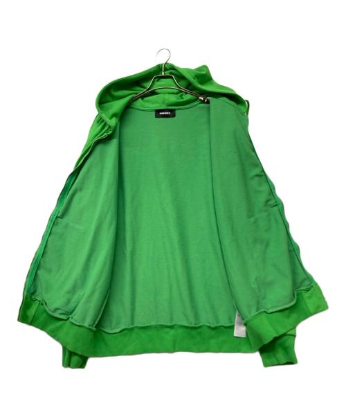 DIESEL（ディーゼル）DIESEL (ディーゼル) S-GIRK-HOOD-ZIP-K1(エス ガーク フード ジップ ケーワン) グリーン サイズ:sizeXLの古着・服飾アイテム
