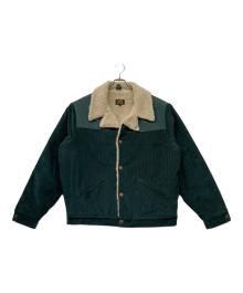 Wrangler×Billabong（ラングラー×ビラボン）の古着「RANGE CORD SHERPA JA ジャケット」｜グリーン