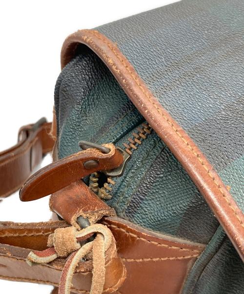 POLO RALPH LAUREN（ポロ・ラルフローレン）POLO RALPH LAUREN (ポロ・ラルフローレン) ブラックウォッチフラップショルダーバッグ グリーンの古着・服飾アイテム