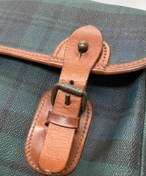 POLO RALPH LAUREN（ポロ・ラルフローレン）POLO RALPH LAUREN (ポロ・ラルフローレン) ブラックウォッチフラップショルダーバッグ グリーンの古着・服飾アイテム