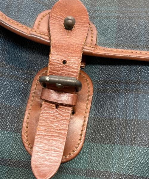 POLO RALPH LAUREN（ポロ・ラルフローレン）POLO RALPH LAUREN (ポロ・ラルフローレン) ブラックウォッチフラップショルダーバッグ グリーンの古着・服飾アイテム