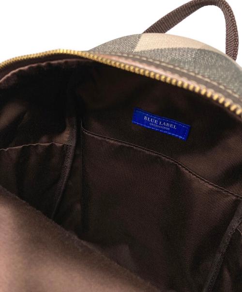 BLUE LABEL CRESTBRIDGE（ブルーレーベルクレストブリッジ）BLUE LABEL CRESTBRIDGE (ブルーレーベルクレストブリッジ) ミニリュック ブラウンの古着・服飾アイテム