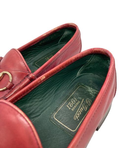 GUCCI（グッチ）GUCCI (グッチ) ホースビット1921ローファー ワインレッド サイズ:SIZE37　1/2の古着・服飾アイテム