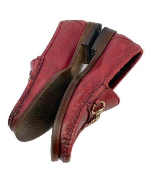 GUCCI（グッチ）GUCCI (グッチ) ホースビット1921ローファー ワインレッド サイズ:SIZE37　1/2の古着・服飾アイテム