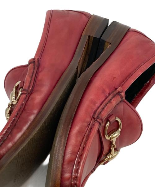 GUCCI（グッチ）GUCCI (グッチ) ホースビット1921ローファー ワインレッド サイズ:SIZE37　1/2の古着・服飾アイテム