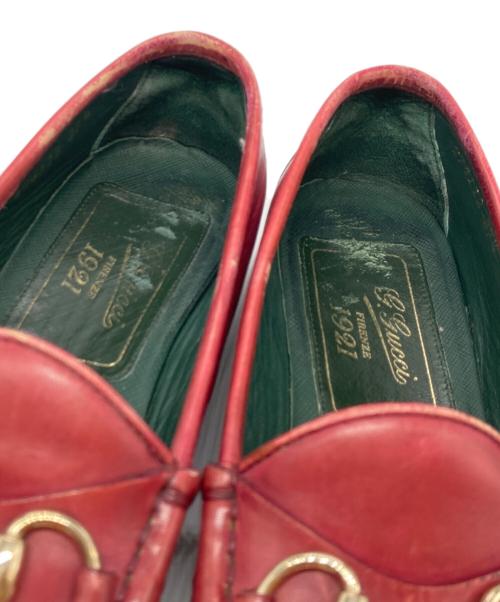 GUCCI（グッチ）GUCCI (グッチ) ホースビット1921ローファー ワインレッド サイズ:SIZE37　1/2の古着・服飾アイテム